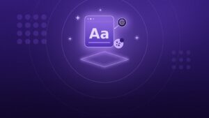 Illustrazione: una finestra del browser con un campione di carattere Aa, collegata a un globo e a un cookie.