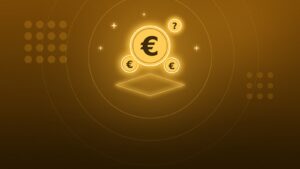 Illustrazione: una grande moneta con il simbolo dell’euro, affiancata da due monete più piccole e da un punto interrogativo.